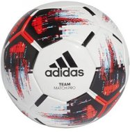 Adidas TEAM Match Ball, WHITE/BLACK/SOLRED/BR - Futbalová lopta
