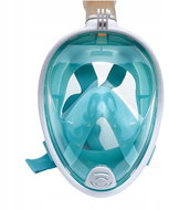 Alum Celoobličejová potápěčská maska - tyrkysová/bílá - Snorkel Mask