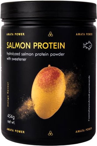 Amata Power Hydrolysed Salmon Protein Mango 454g - Protein - Main image