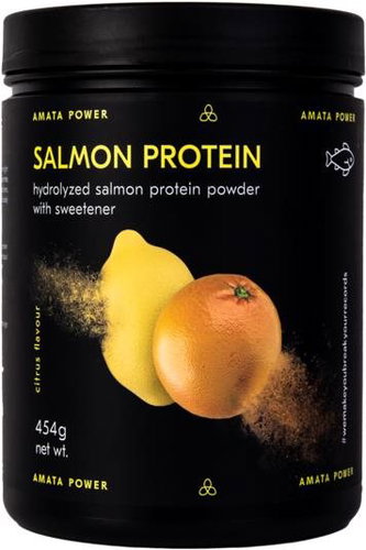 Amata Power Hydrolysed Salmon Protein Citrus 454g - Protein - Main image