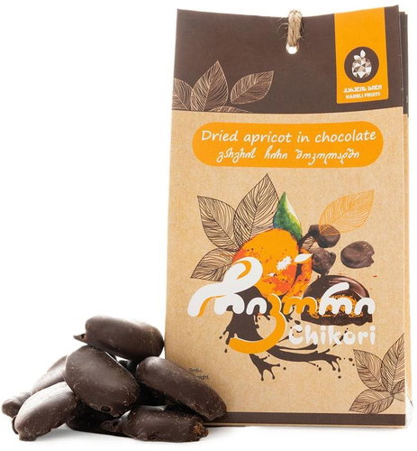 Chikori Chocolate covered apricots 150g - Dried Fruit - Main image