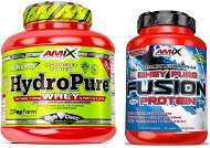 Amix Nutrition HydroPure Whey Protein, 1600g, Double Dutch Chocolate + Amix Nutrition WheyPro Fusion - Protein Set