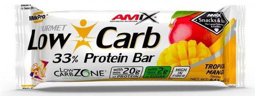 Amix Nutrition Low-Carb 33% Protein Bar, 60g, Mango - Protein Bar - Main image