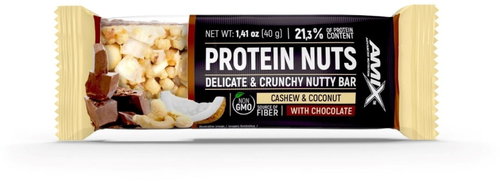 Amix Nutrition Protein Nuts Bar, 40g, Cashew, Coconut - Protein Bar - Main image