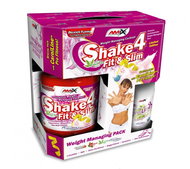 Amix Nutrition Shake 4 Fit & Slim, BOX, 1000g, Strawberry + Present - Sports Drink
