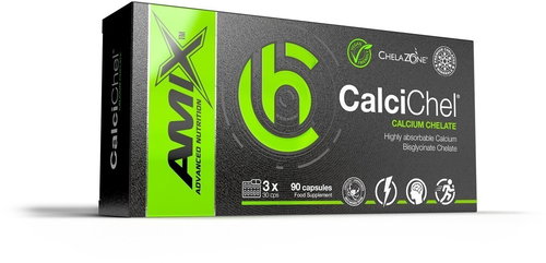 Amix Nutrition ChelaZone CalciChel, 90 Capsules - Minerals - Main image