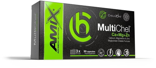 Amix Nutrition ChelaZone MultiChel Ca + Mg + Zn, 90 Capsules - Minerals - Main image
