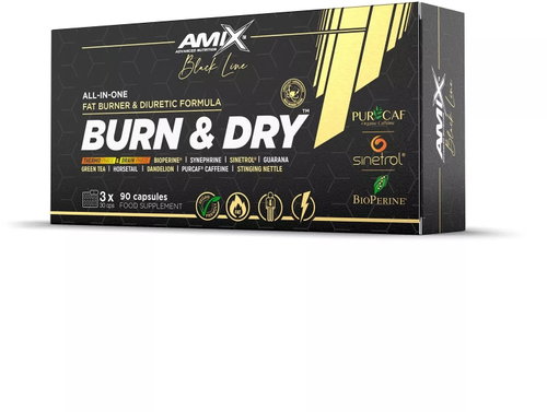 Amix Nutrition Black Line Burn & Dry® Blister 90cps - Fat burner - Main image