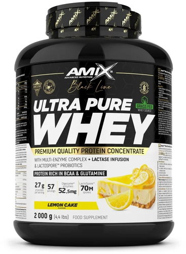 Amix Nutrition Amix™ Black Line Ultra Pure Whey Protein 2000 g lemon cake flavour Main image Amix Nutrition Amix™ Black Line Ultra Pure Whey Protein 2000 g lemon cake flavour - Protein - Main image