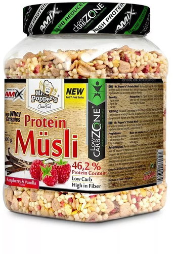 Amix Nutrition Mr.Popper´s - LowCarb Protein Müsli 500 g raspberry-vanilla - Muesli - Main image