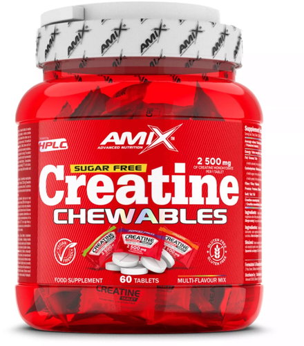 Amix Nutrition Creatine monohydrate 2500 mg Chewables Tabs Zero Sugar 60 tbl - Creatine - Main image