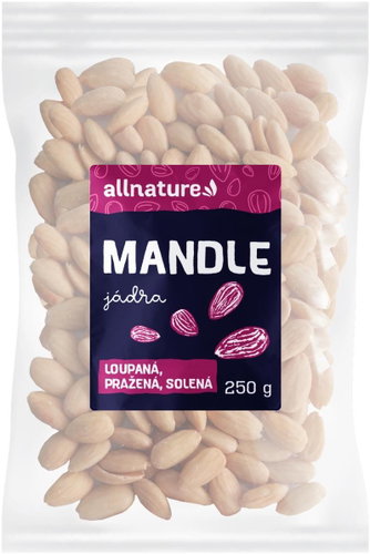 Allnature Shelled roasted salted almonds 250 g - Nuts - Main image