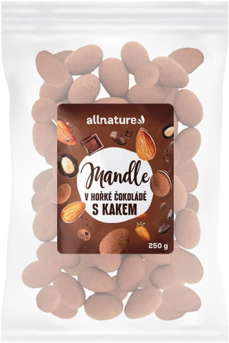 Allnature Chocolate covered almonds with cocoa 250 g - Nuts - Main image