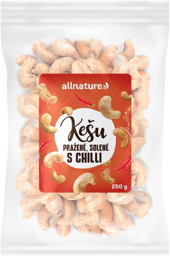 Allnature Cashew nuts roasted salted with chilli 250 g - Nuts - Main image