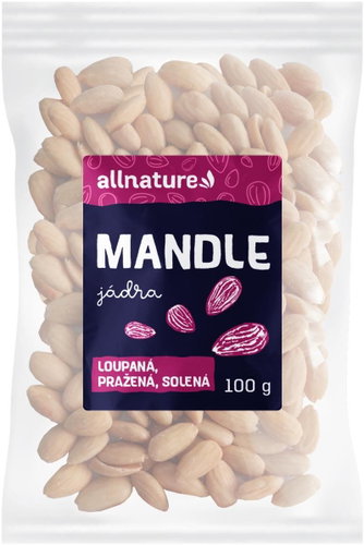 Allnature Shelled roasted salted almonds 100 g - Nuts - Main image