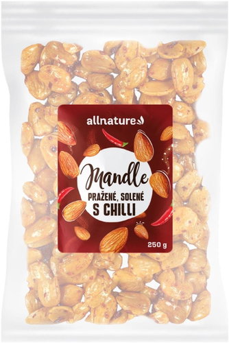 Allnature Roasted almonds salted with chilli 250 g - Nuts - Main image