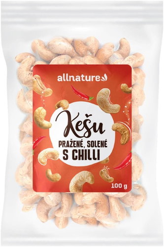 Allnature Cashew nuts roasted salted with chilli 100 g - Nuts - Main image