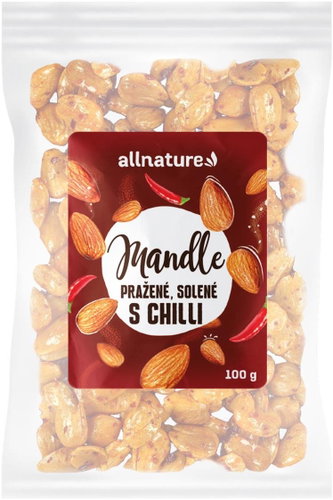 Allnature Roasted almonds salted with chilli 100 g - Nuts - Main image