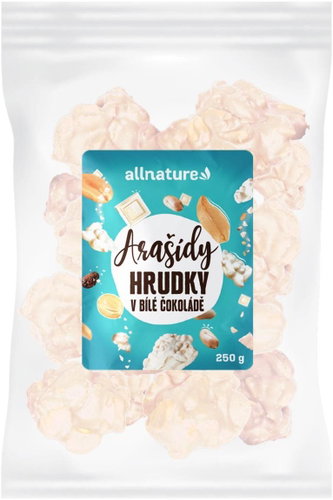 Allnature Peanut lumps in white chocolate 250 g - Nuts - Main image