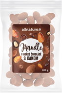 Allnature Mandle v čokoládě s kakaem 100 g - Ořechy