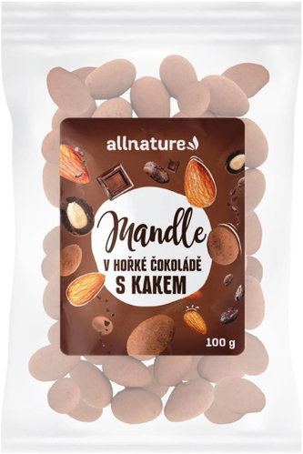 Allnature Chocolate covered almonds with cocoa 100 g - Nuts - Main image