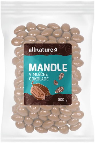 Allnature Milk Chocolate Covered Almonds 500 g - Nuts - Main image