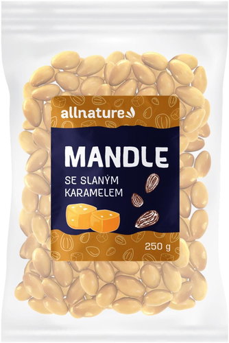 Allnature Salted Caramel Almonds 250 g - Nuts - Main image