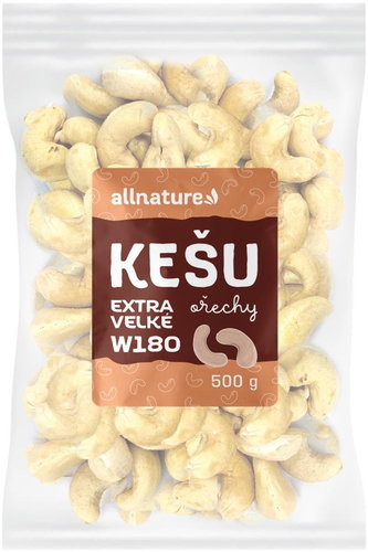 Allnature Cashew Nuts Extra Large w180 500 g - Nuts - Main image