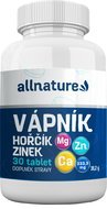 Allnature Calcium, magnesium, zinc 30 tbl. - Minerals
