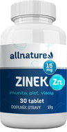 Allnature Zinc 15 mg 30 tbl. - Zinc