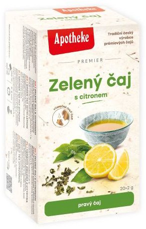 Apotheke Zelený čaj s citronem 20 × 2 g - Tea - Main image