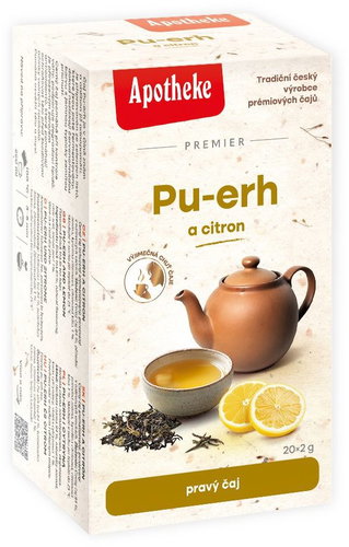 Apotheke Čaj Pu-erh a citron 20 × 2 g - Tea - Main image