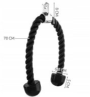 Malatec 7954 Triceps rope - Weightlifting Adapter