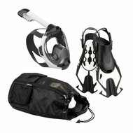 Agama Travel Set (S/M Lenny, S/M Snorkel Plus), bílý - Diving Set
