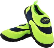 Beachwalker kids water shoes, light green/navy blue, size: 22-23 - Neoprene Shoes
