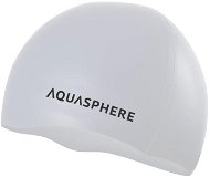 Aqua Sphere Plain silicone cap, bílá/černá - Plavecká čepice