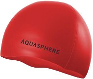 Aqua Sphere Plain silicone cap, červená/černá - Plavecká čepice
