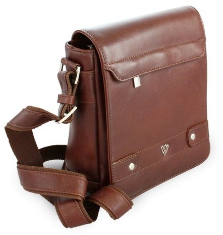 Arwel brown leather shoulder bag / crossbag Callum - Shoulder Bag - Main image