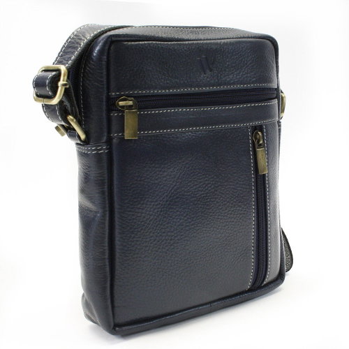 Arwel dark blue leather shoulder bag / crossbag Ersi - Shoulder Bag - Main image