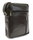 Coffee brown leather shoulder bag / crossbag Ersi