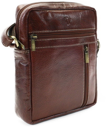 Arwel red-brown leather shoulder bag / crossbag Ersi - Shoulder Bag - Main image