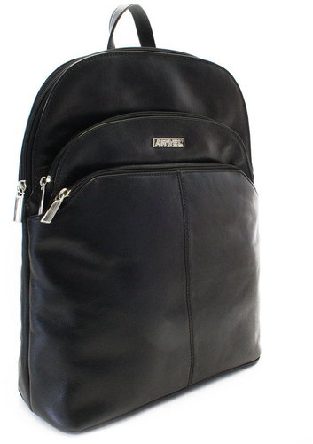Arwel Poppy leather, black - Backpack - Main image