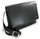 Black leather laptop bag Laurien