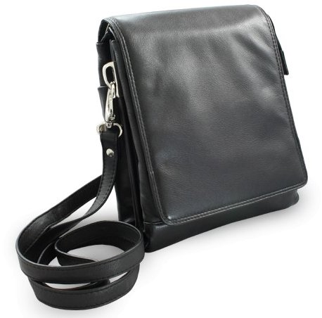 Arwel black leather men's bag / crossbag Angela - Shoulder Bag - Main image