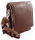 Brown leather men's bag / crossbag Angela