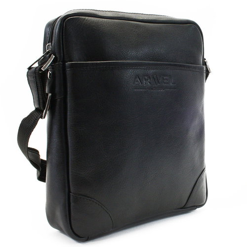 Arwel black leather bag / crossbag Semell - Shoulder Bag - Main image