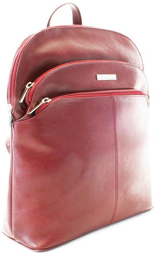 Arwel Poppy leather, red - Backpack - Main image