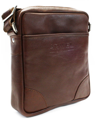 Arwel brown leather shoulder bag Eivor - Shoulder Bag - Main image