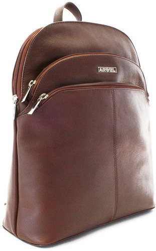 Arwel Poppy leather, brown - Backpack - Main image