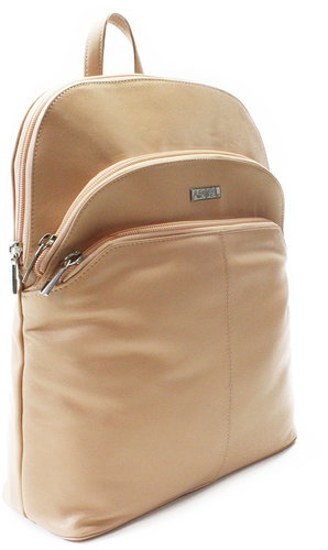 Arwel Poppy leather, beige - Backpack - Main image